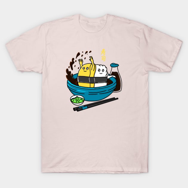 Have Fun Tamago Sushi T-Shirt by Kimprut